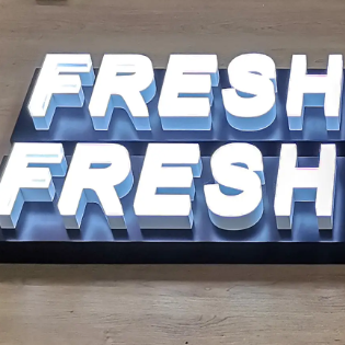 Customized 3d luminous acrylic letter led letter sign outdoor letters for bar ni