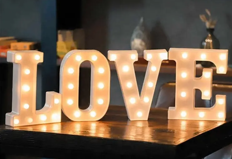 China manufacturer party supplies wedding sign marquee letters led letter