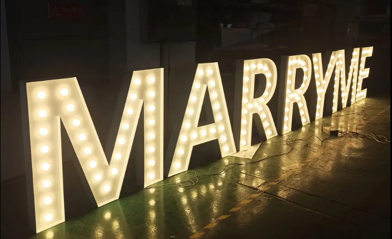 China manufacturer party supplies wedding sign marquee letters led letter