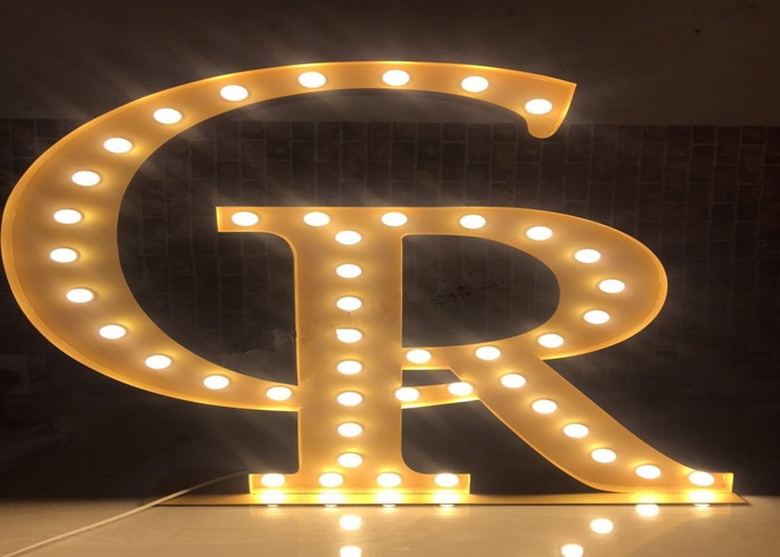 Vintage Customized Light Up Letter Signs Bulb Letters Marquee Letter Marquee 